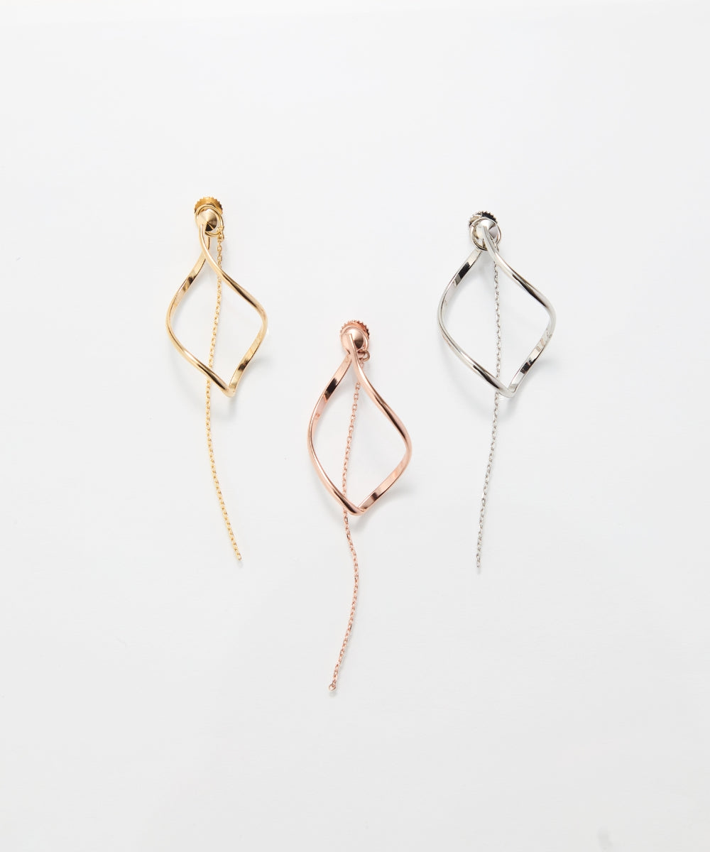 1510 ダークフェアリー　2way ハンドメイド　イヤリング Phoebe/フィービィー】2wayグレースツイストラインイヤリング – JEWEL