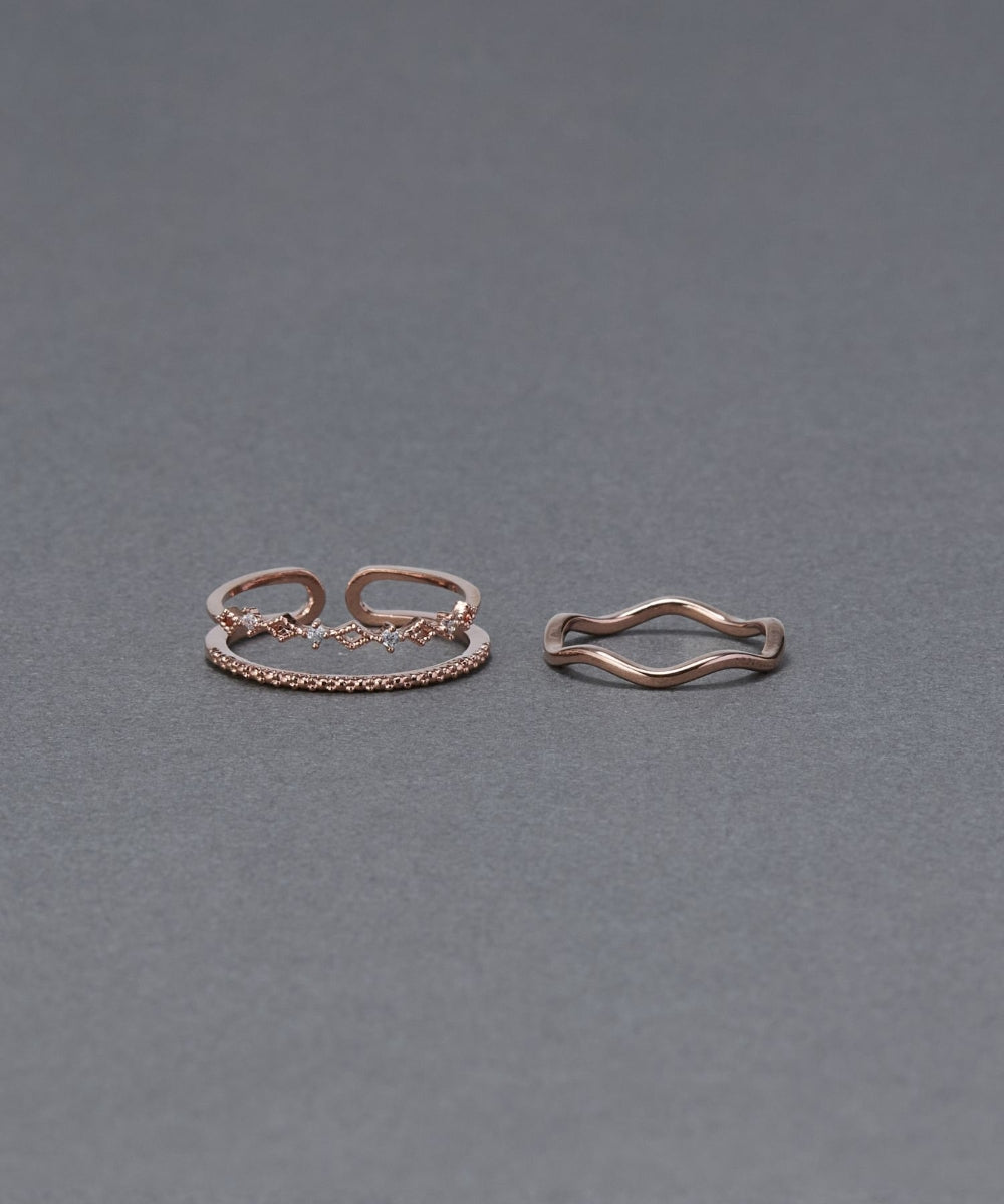 プライムリンク Phoebe/フィービィー】フェミニンプレイスドビジューセットリング