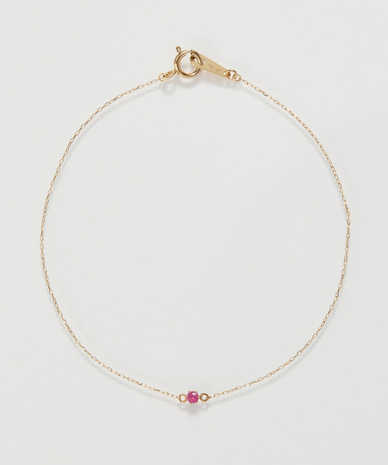 【K10】プチルビーブレスレット/BOX&ショッパー付き