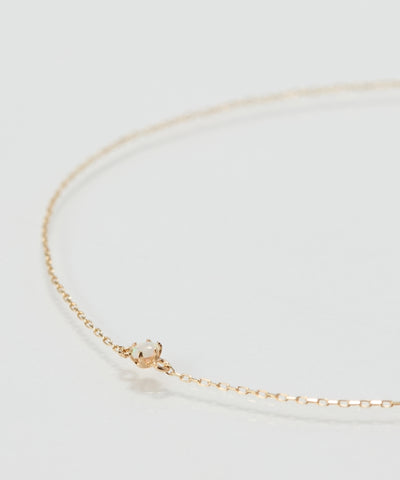 【K10】一粒天然石ブレスレット/BOX付き