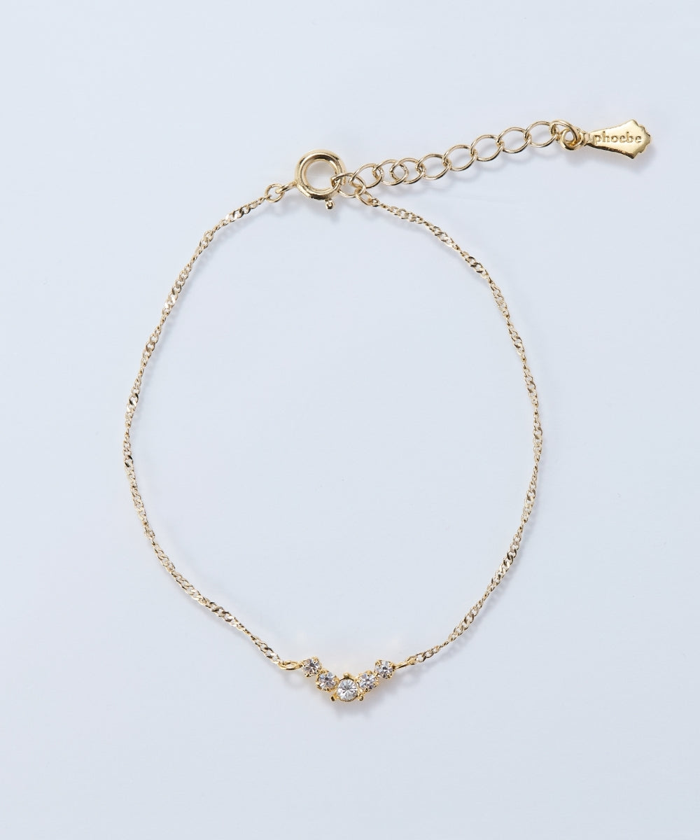 Vラインビジューブレスレット