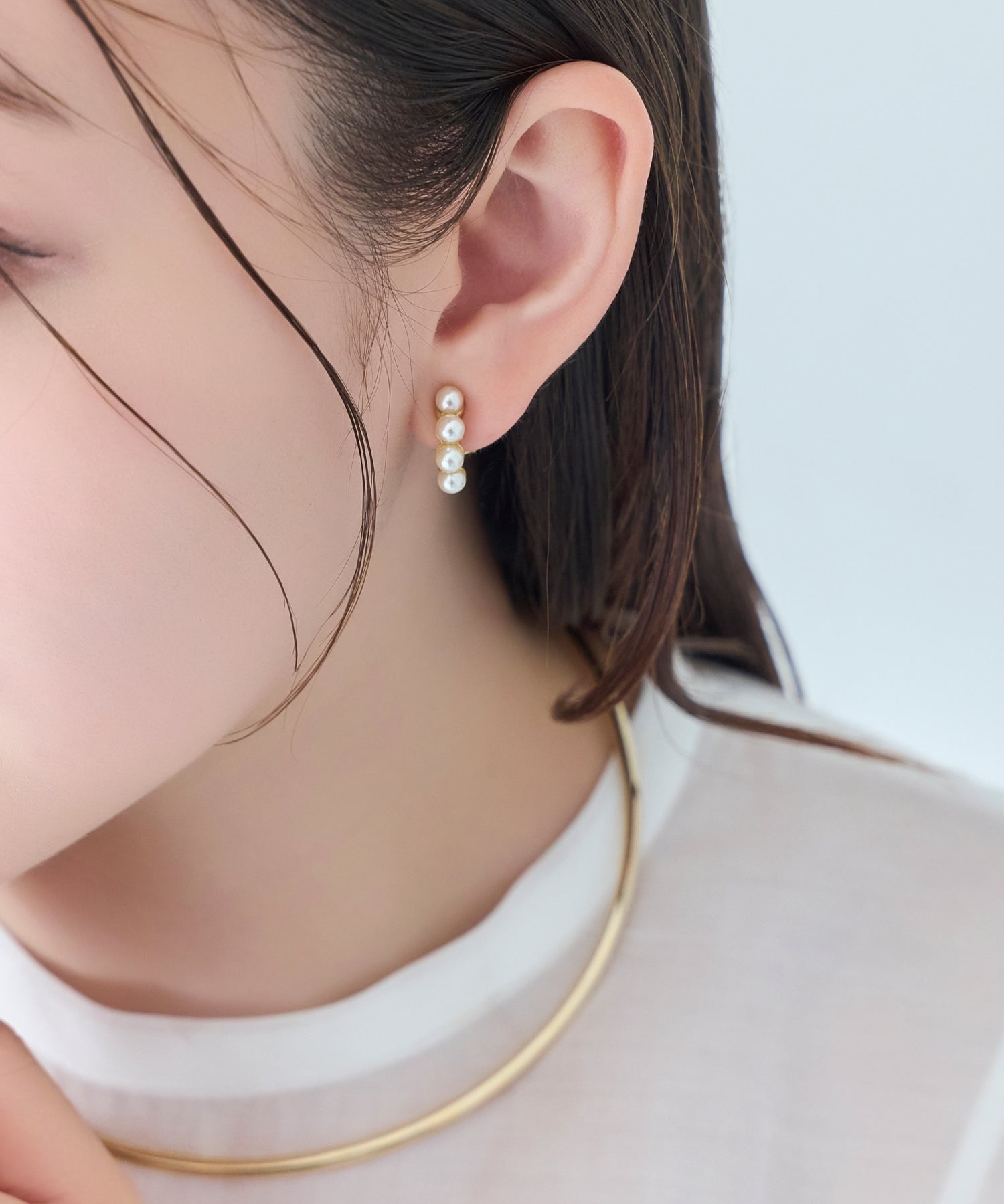 【シリーズ累計販売15000点突破！】【痛くないシリーズ】ノーブルパールエアリーイヤリング