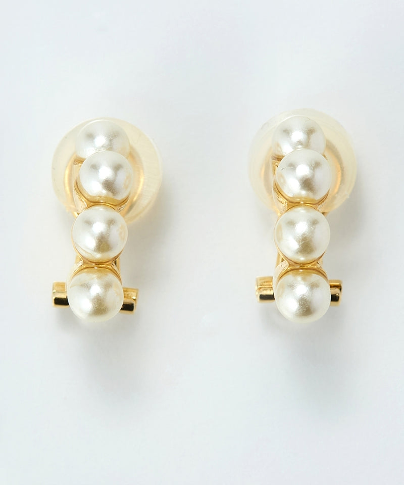 【シリーズ累計販売15000点突破！】【痛くないシリーズ】ノーブルパールエアリーイヤリング