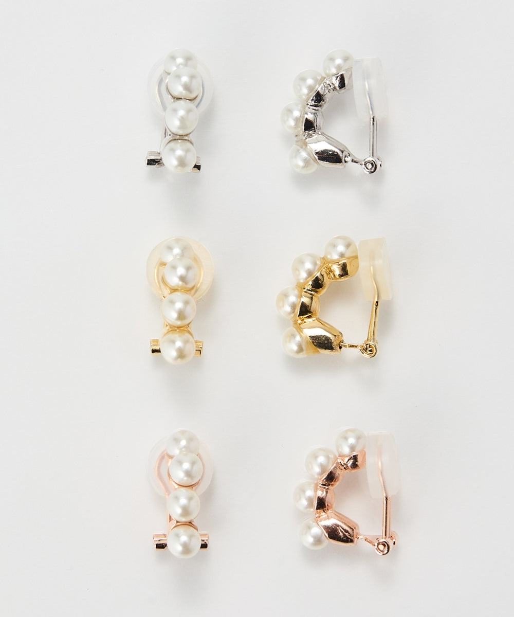 【シリーズ累計販売15000点突破！】【痛くないシリーズ】ノーブルパールエアリーイヤリング