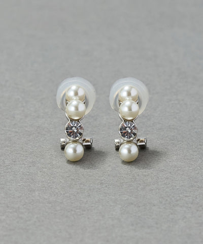 【シリーズ累計販売15000点突破！】【痛くないシリーズ】ノーブルパールシャインエアリーイヤリング