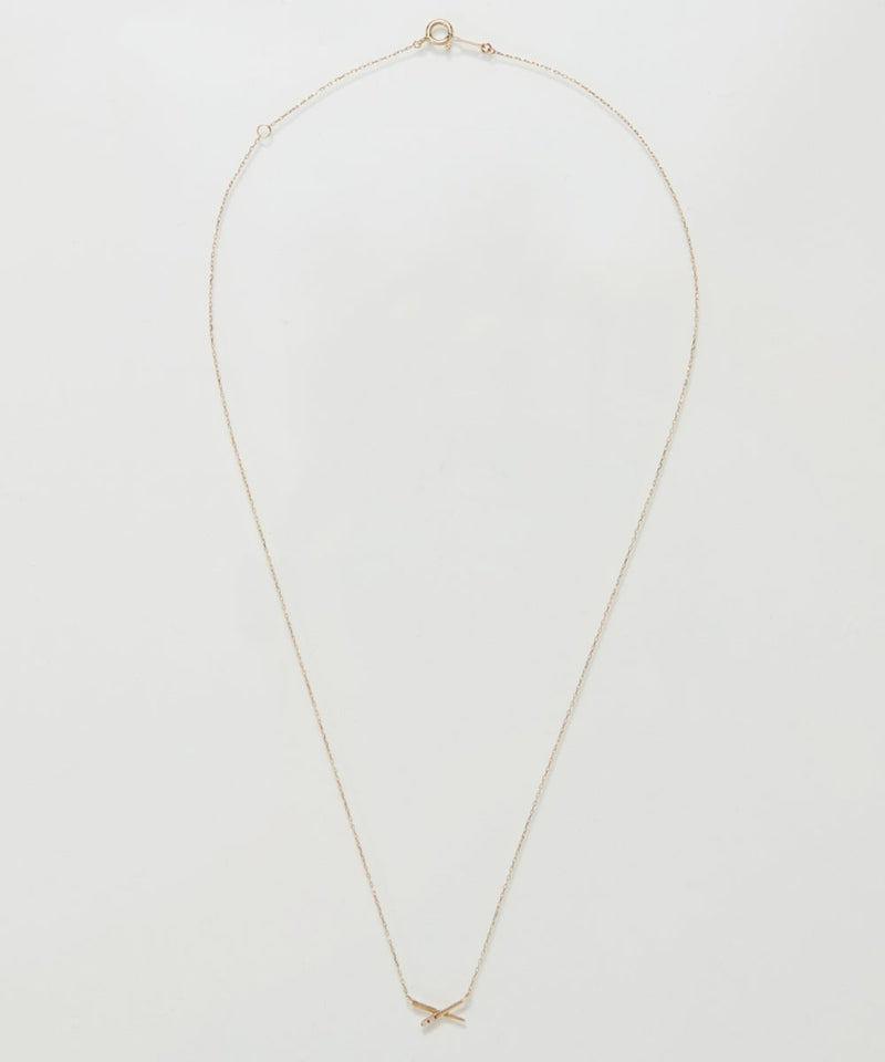 Phoebe/フィービィー】【K10】プレシャスクロスダイヤモンドネックレス