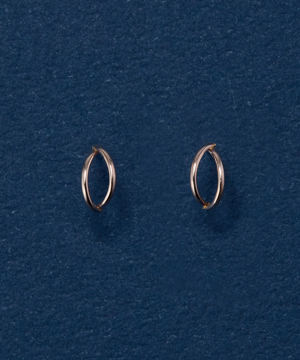 Phoebe/フィービィー】【K10】ダブルハーフフープピアス – JEWEL ADDICT