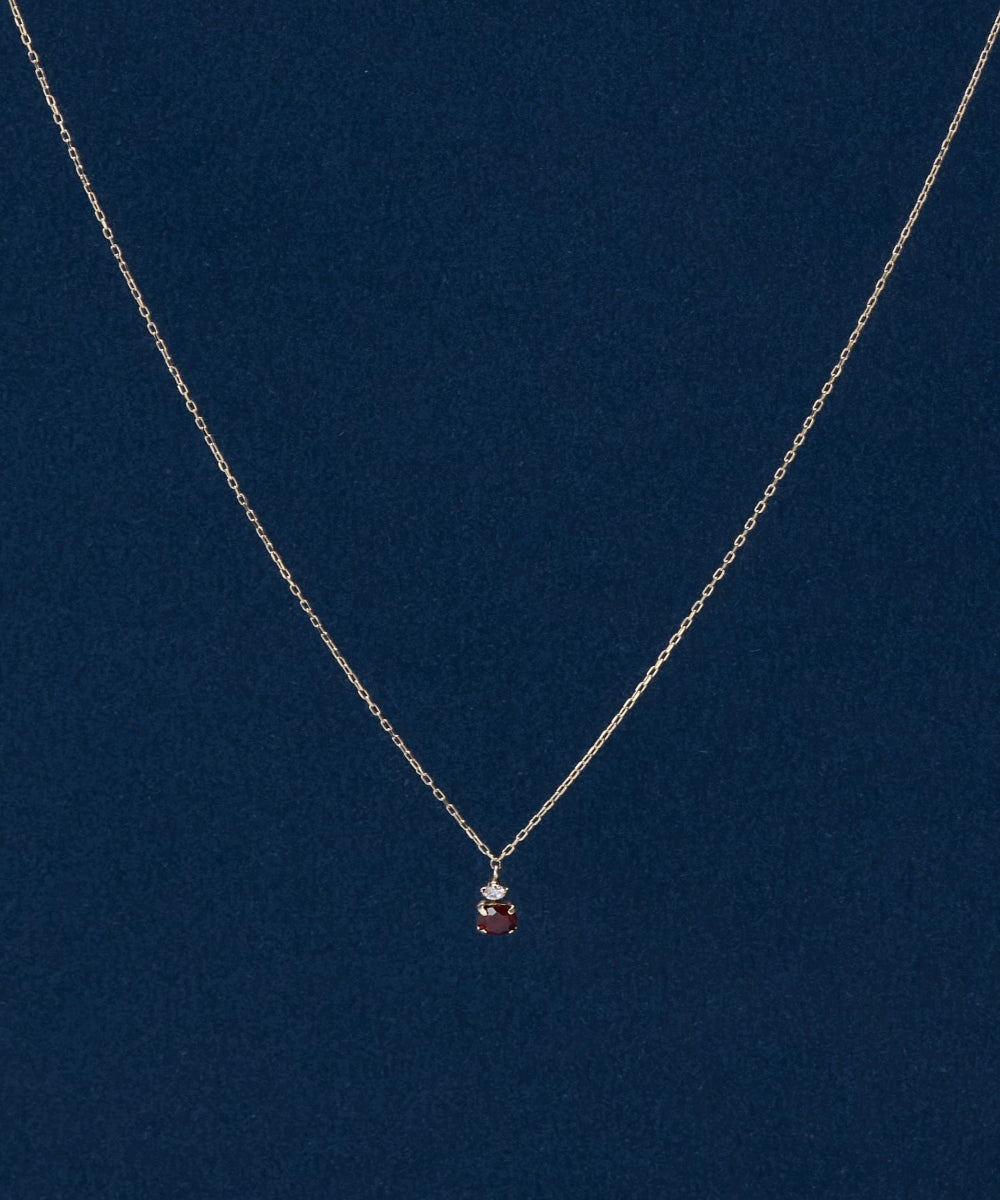 【K10】ジュエルラック誕生石ネックレス　BOX付き