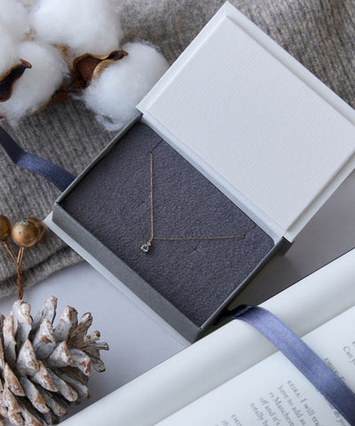 【K10】ジュエルラック誕生石ネックレス　BOX付き