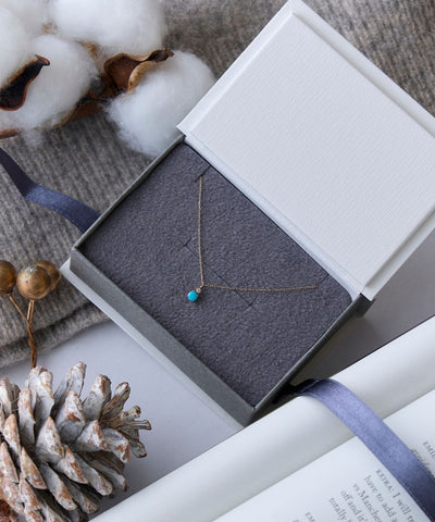 【K10】ジュエルラック誕生石ネックレス　BOX付き