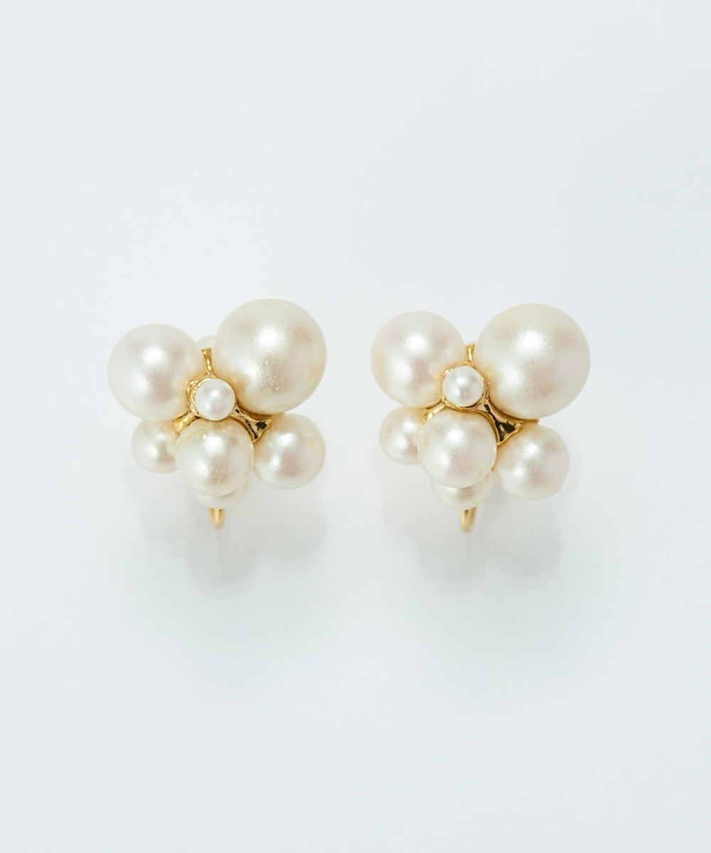 ≪TV番組着用商品≫【金属アレルギー対応】【痛くないシリーズ】ファンシーパールライトフィットイヤリング