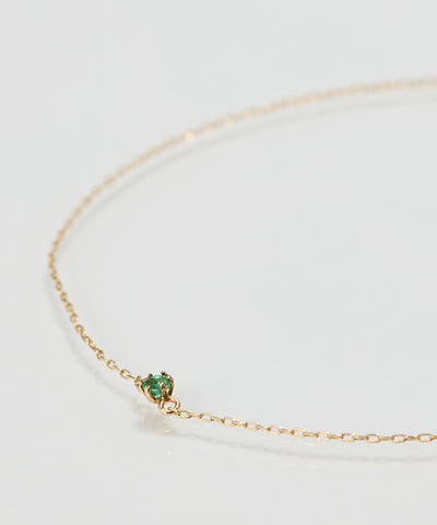 【K10】プチエメラルドブレスレット/BOX付き