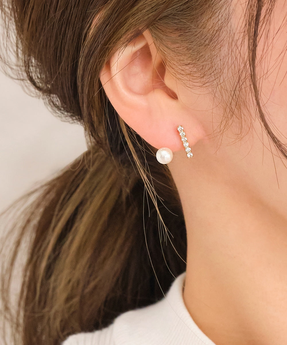 リファインドフロートイヤリング　クリア