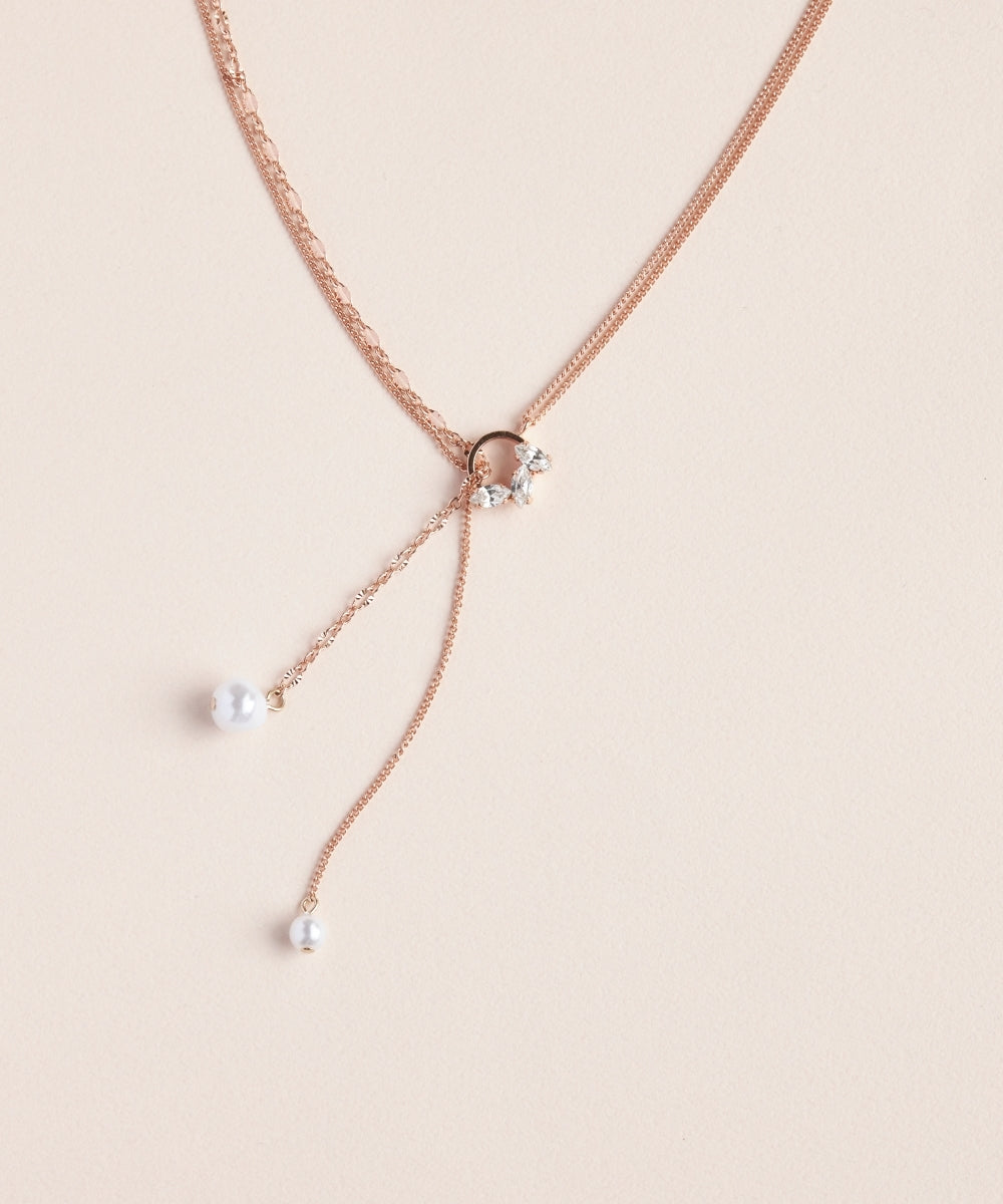 Phoebe/フィービィー】2wayアレンジパールラリエットネックレス