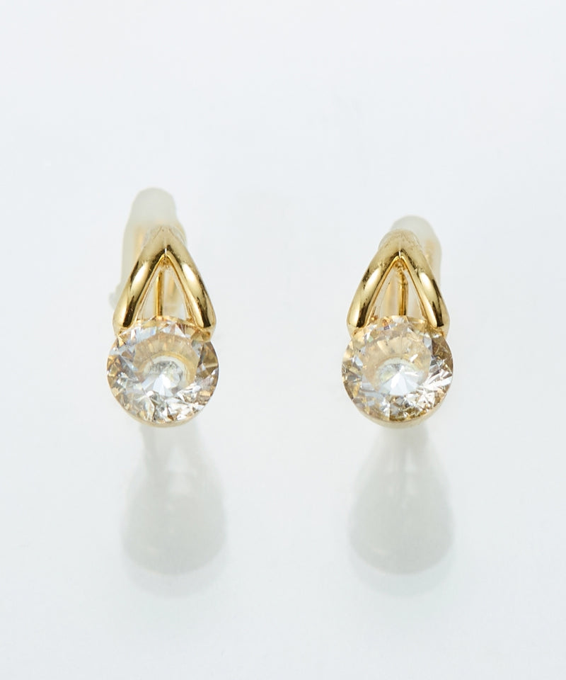 【金属アレルギー対応】【痛くないシリーズ】ルーセントビジューライトフィットイヤリング