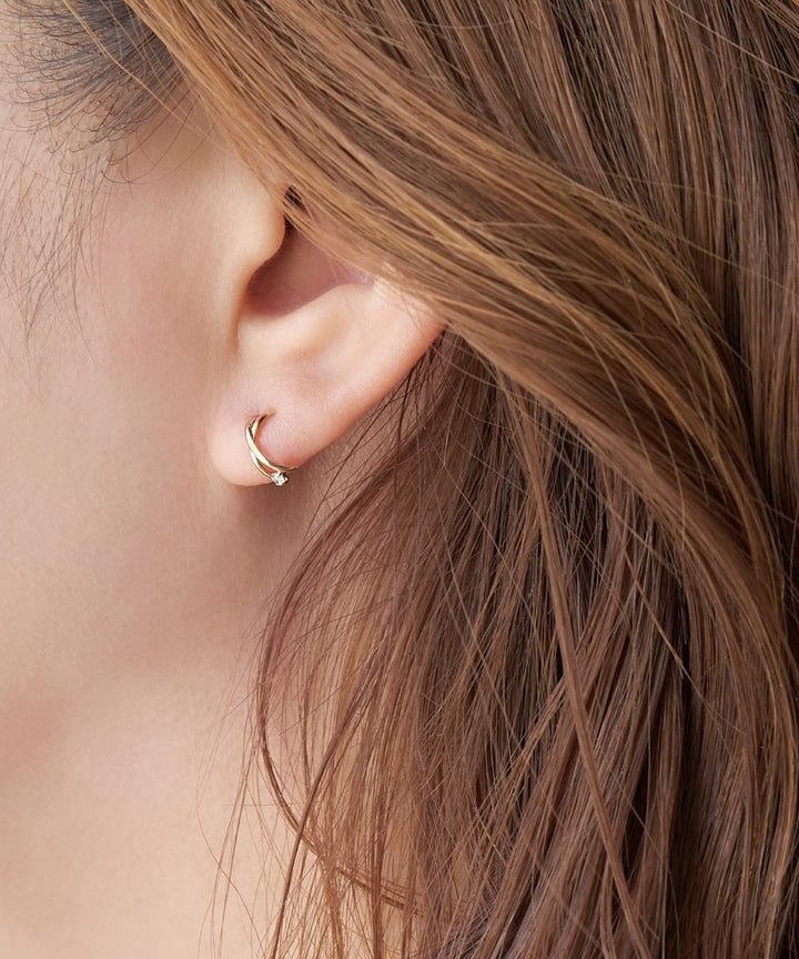 Gw ピアス　㊶ 楽天市場】K10 ラボグロウンダイヤモンド ピアス 0.1ct 刻印入り