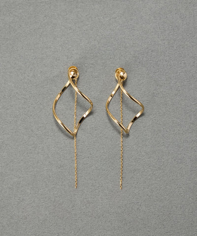 【新色】2wayグレースツイストラインイヤリング