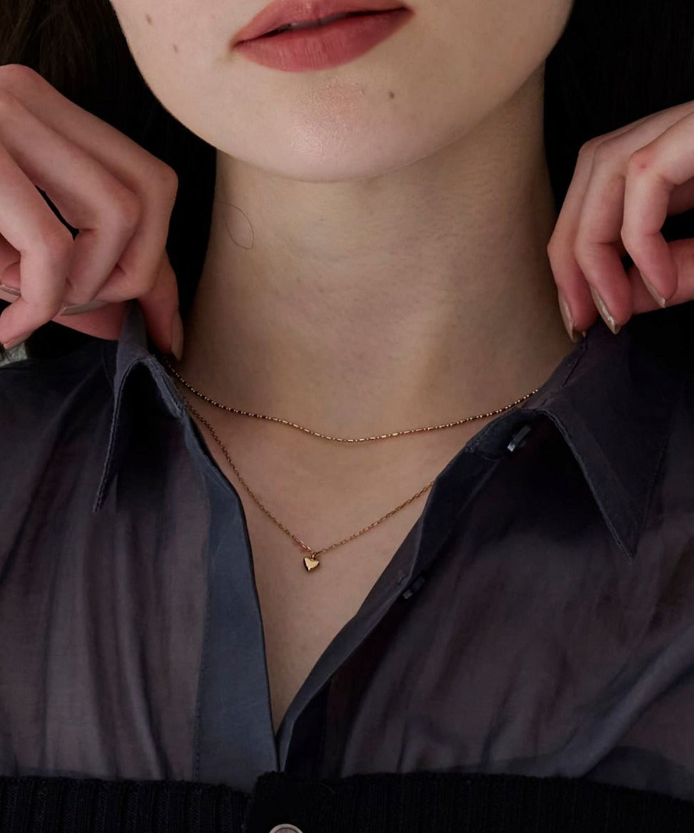 Phoebe/フィービィー】2setスウィートハートネックレス シャンパン