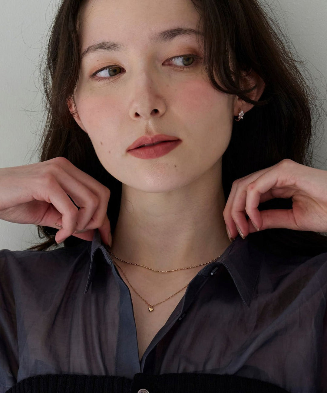 Phoebe/フィービィー】2setスウィートハートネックレス シャンパン