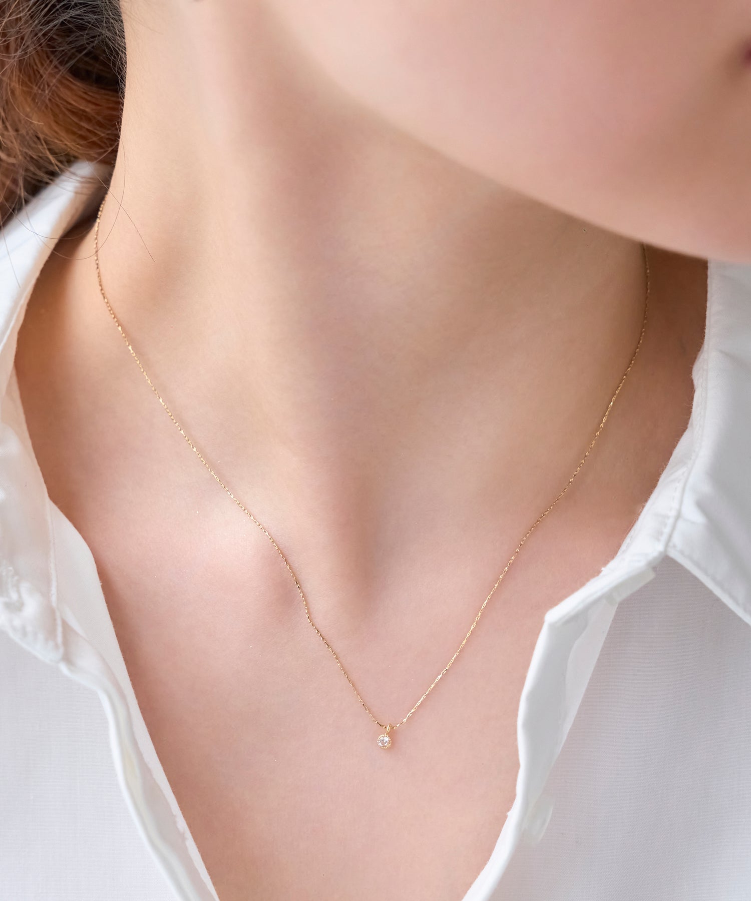 [一部予約]<新色>【金属アレルギー対応】シャイニーフチミルネックレス