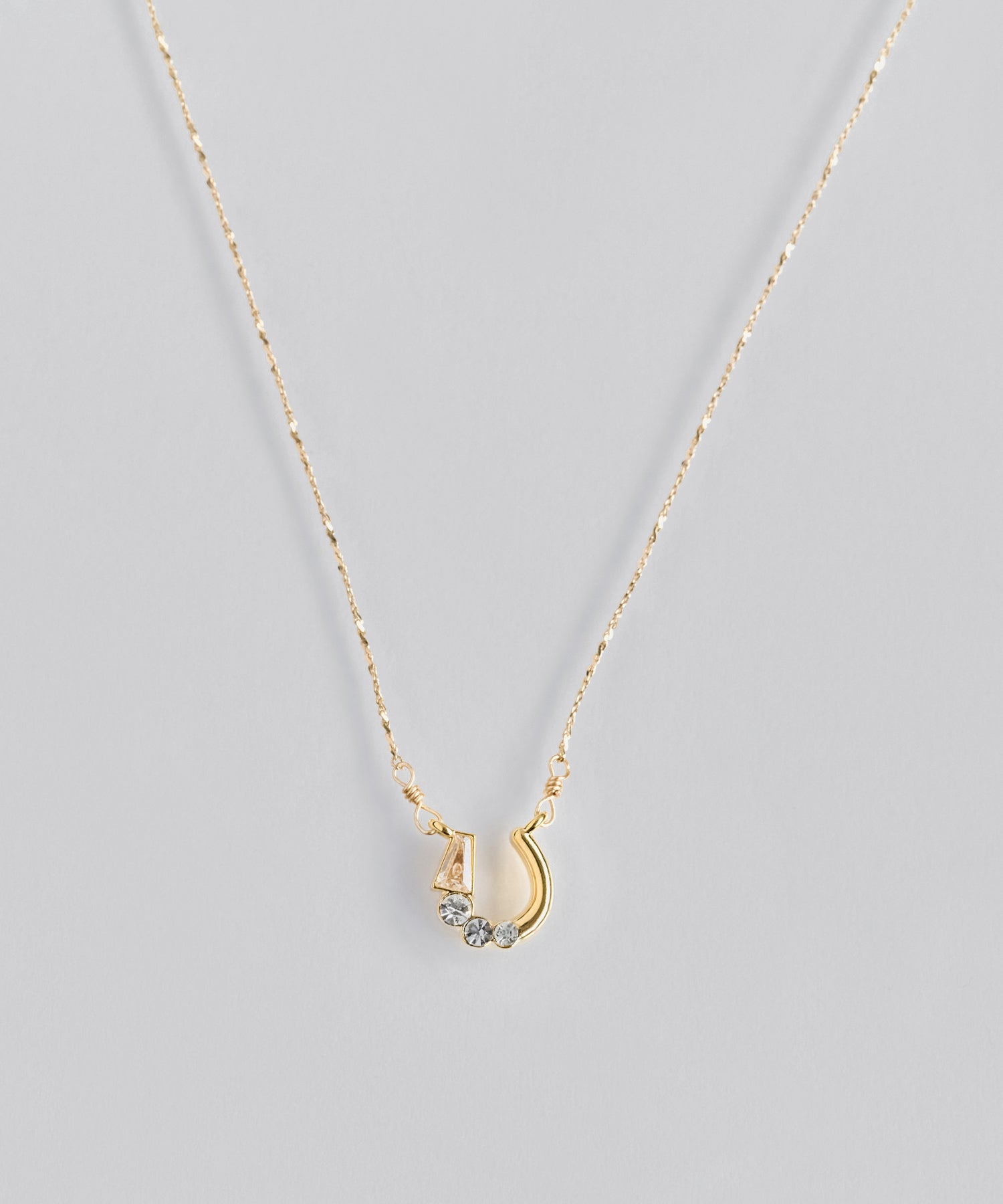 ラッキーホースシューネックレス