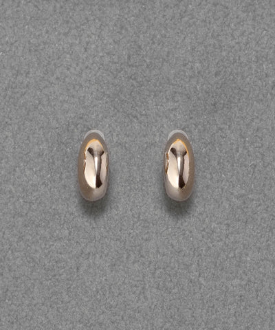 【金属アレルギー対応】ぷっくりフープセラミックピアス