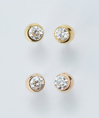 【金属アレルギー対応】ムーンライトビジューセラミックピアス