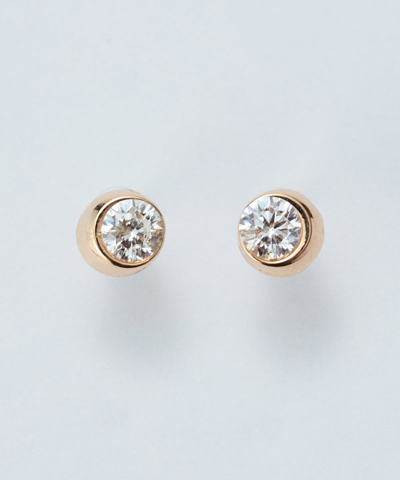 【金属アレルギー対応】ムーンライトビジューセラミックピアス