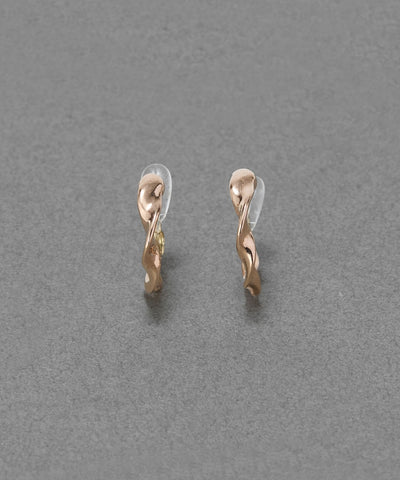 【金属アレルギー対応】【痛くないシリーズ】モーションメタルクリスタルループフィットイヤリング