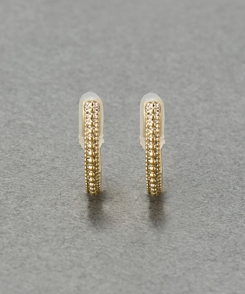 <新色>【金属アレルギー対応】【痛くないシリーズ】グリッターメタルライトフィットイヤリング