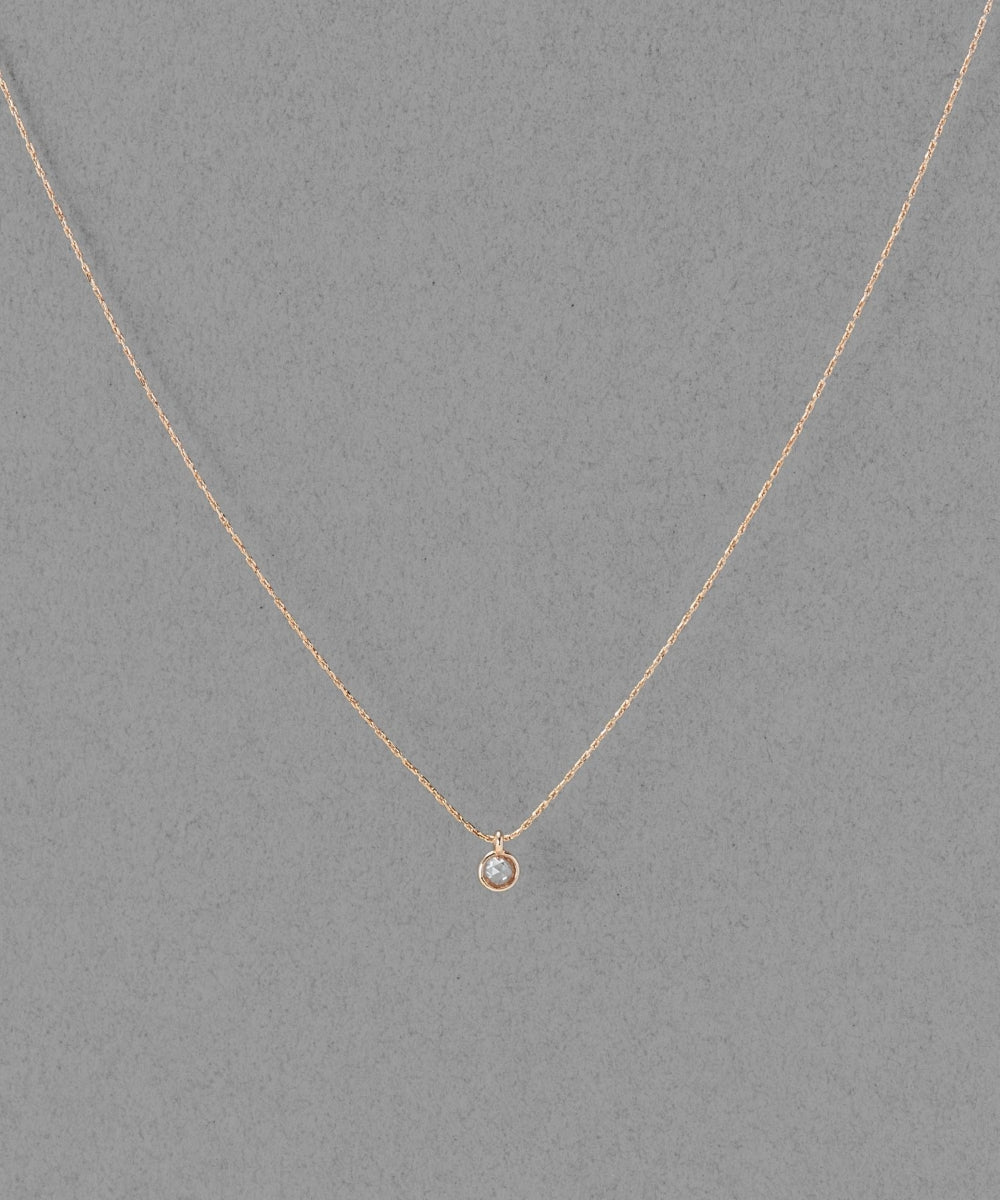 【金属アレルギー対応】プチベゼルストーンネックレス