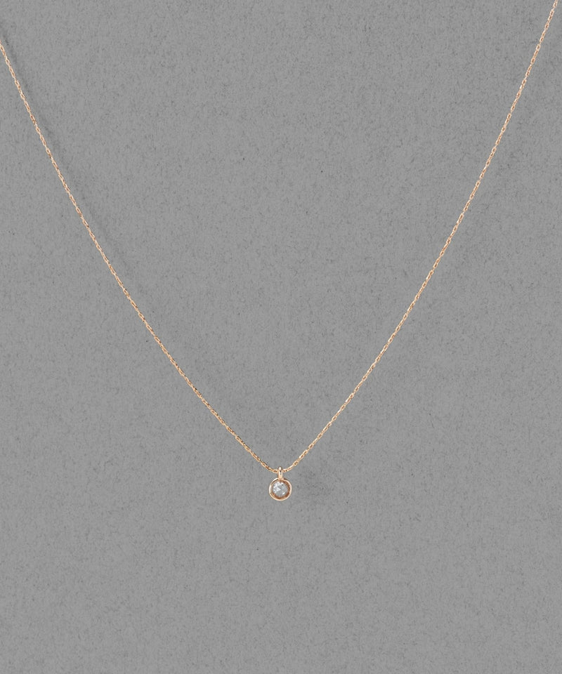 【金属アレルギー対応】プチベゼルストーンネックレス