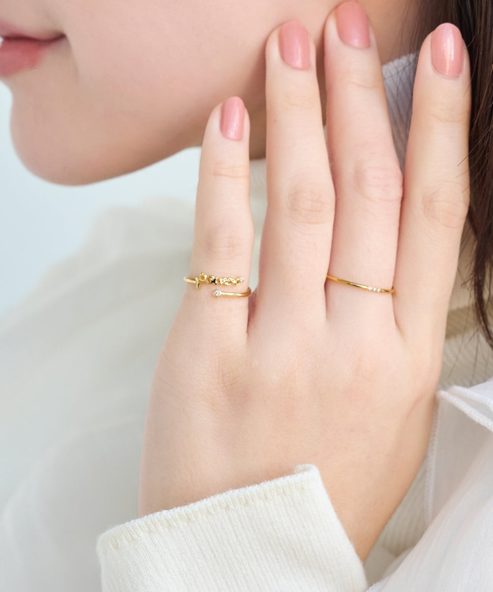 ラッキーレターピンキーリング