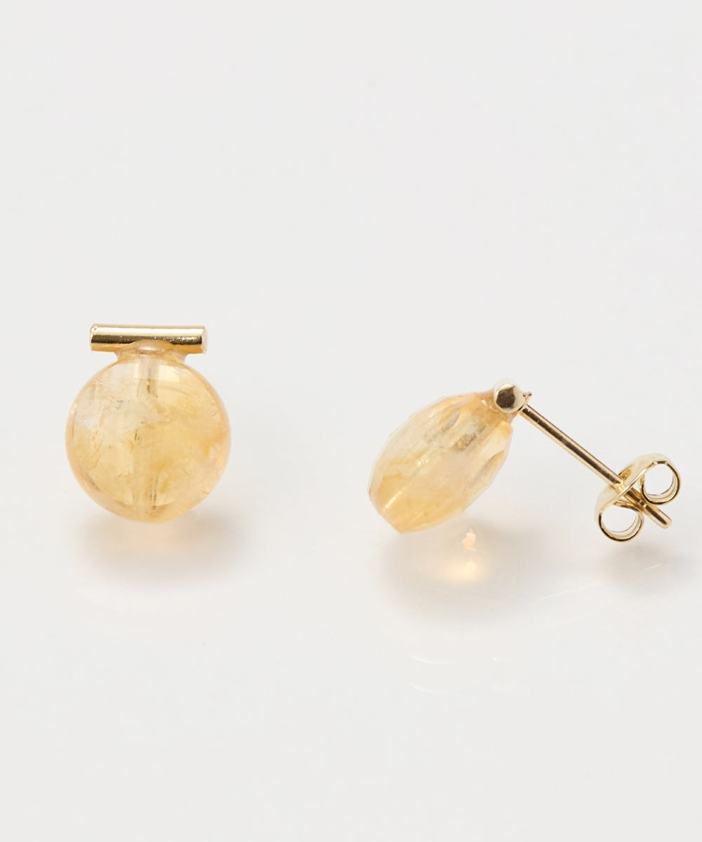 【ポッピンシャワー】ゴールド☆天然石ピアス ポッピンシャワー】ゴールド☆天然石ピアス