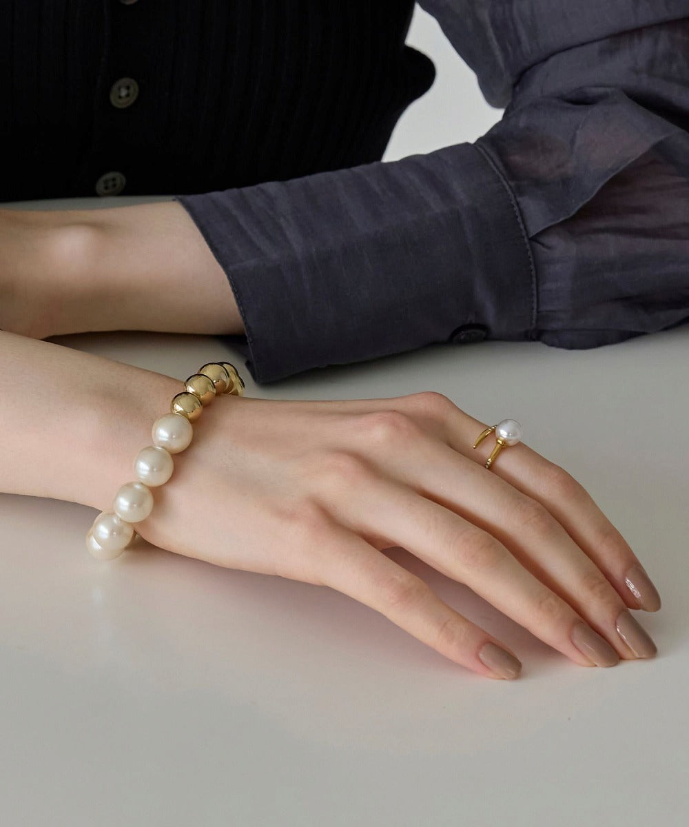 メタルパールブレスレット