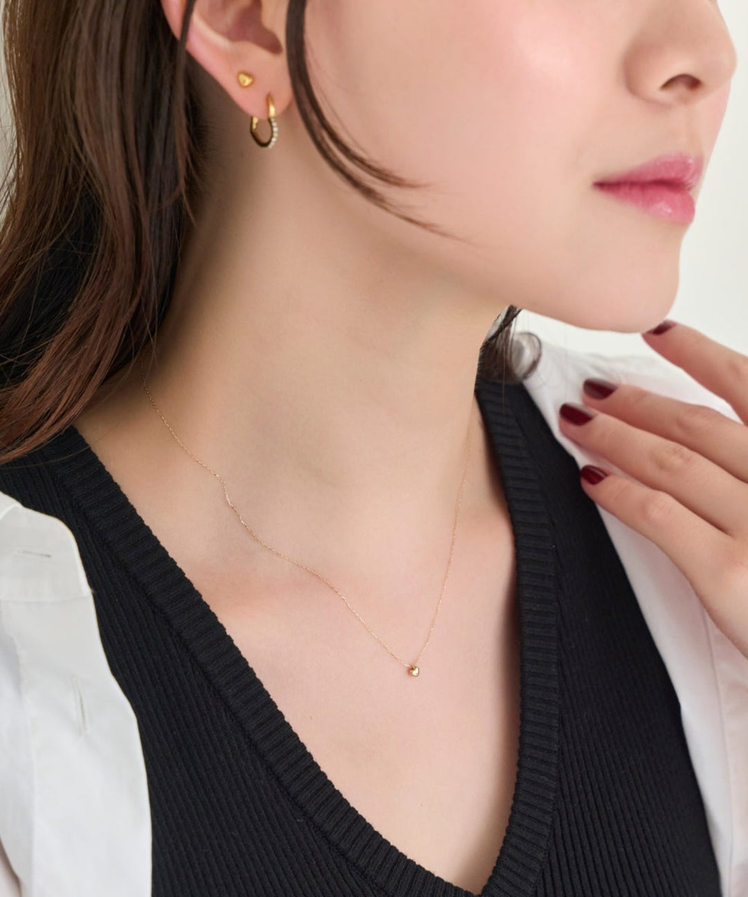 Phoebe/フィービィー】 【K10】ワントップハートネックレス/BOX& 