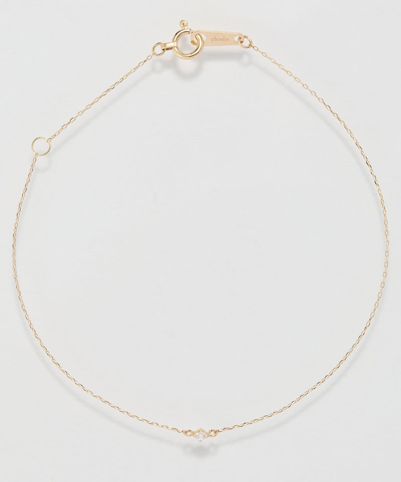 【K10】ワントップビジューブレスレット/BOXつき