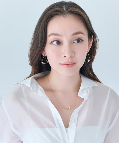 【金属アレルギー対応】スライヴパールネックレス/全長:43～46cm/ニッケルフリー