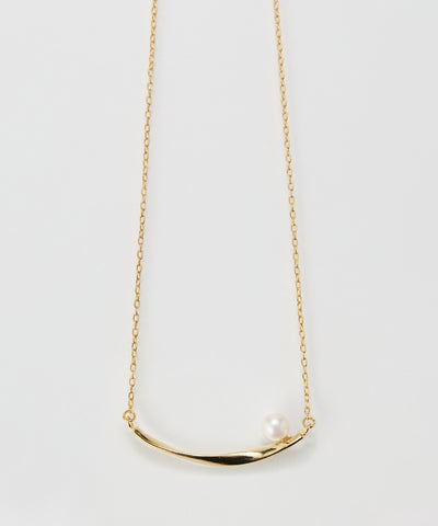 【金属アレルギー対応】スライヴパールネックレス/全長:43～46cm/ニッケルフリー