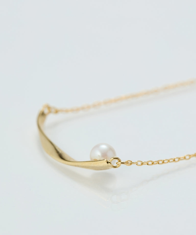 【金属アレルギー対応】スライヴパールネックレス/全長:43～46cm/ニッケルフリー