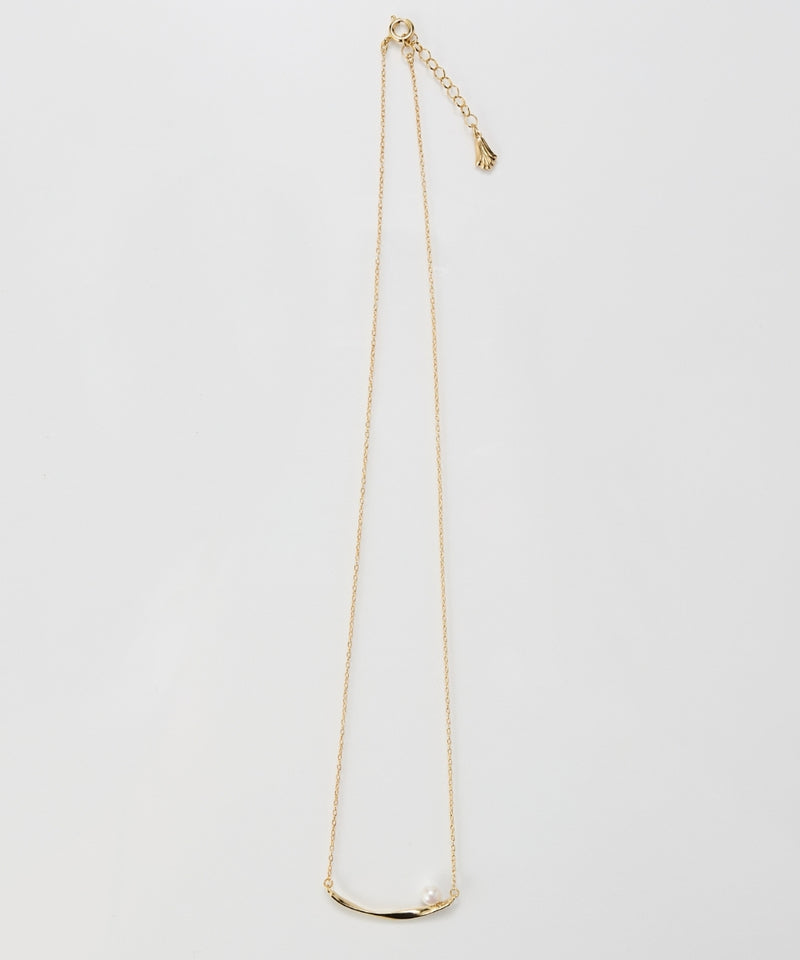 【金属アレルギー対応】スライヴパールネックレス/全長:43～46cm/ニッケルフリー