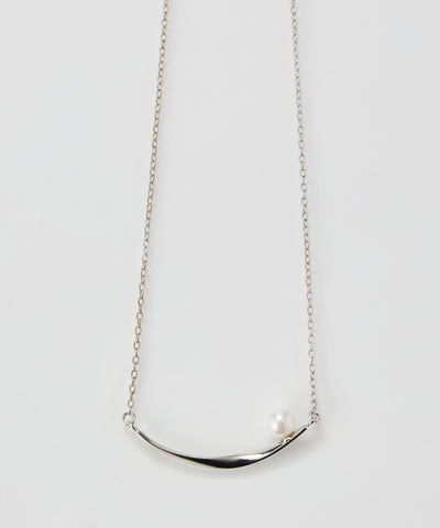 【金属アレルギー対応】スライヴパールネックレス/全長:43～46cm/ニッケルフリー