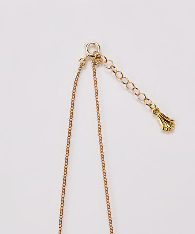 【金属アレルギー対応】ツインカーブYラインネックレス/全長:67～70cm/ニッケルフリー
