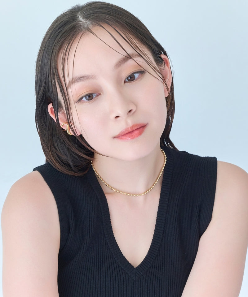 【金属アレルギー対応】ドットラインチョーカー/ニッケルフリー/41.5cm