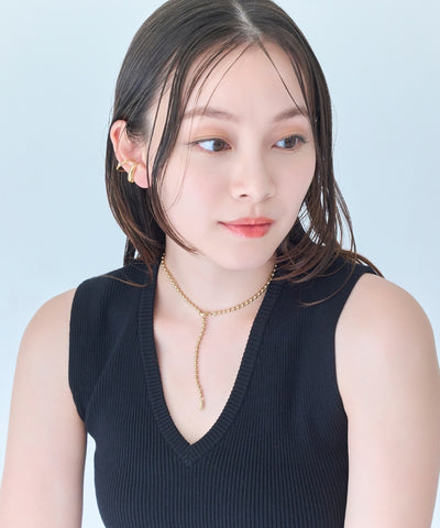 【金属アレルギー対応】ドットラインチョーカー/ニッケルフリー/41.5cm