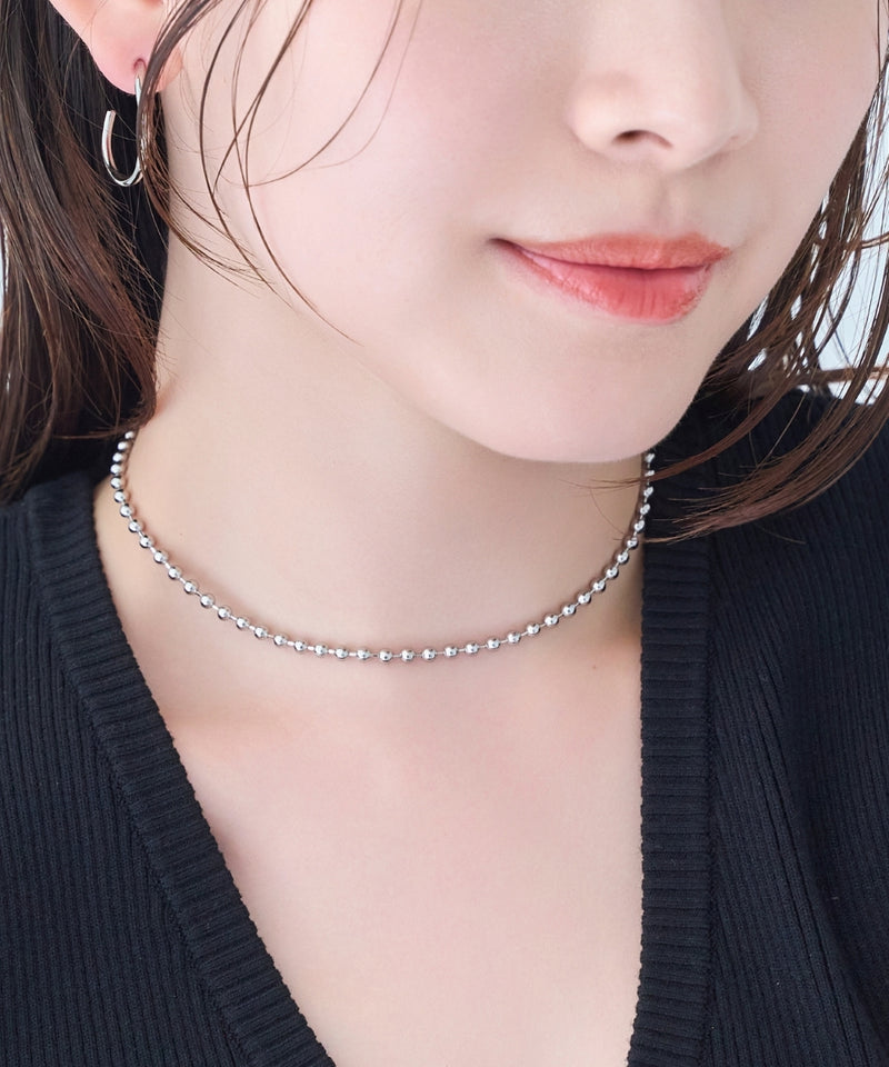 【金属アレルギー対応】ドットラインチョーカー/ニッケルフリー/41.5cm