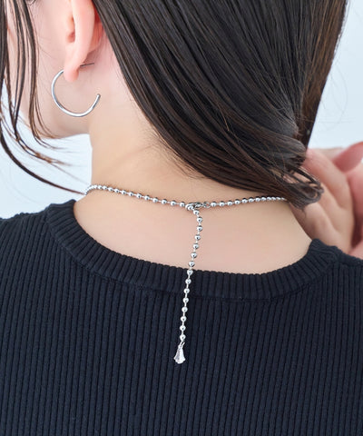 【金属アレルギー対応】ドットラインチョーカー/ニッケルフリー/41.5cm