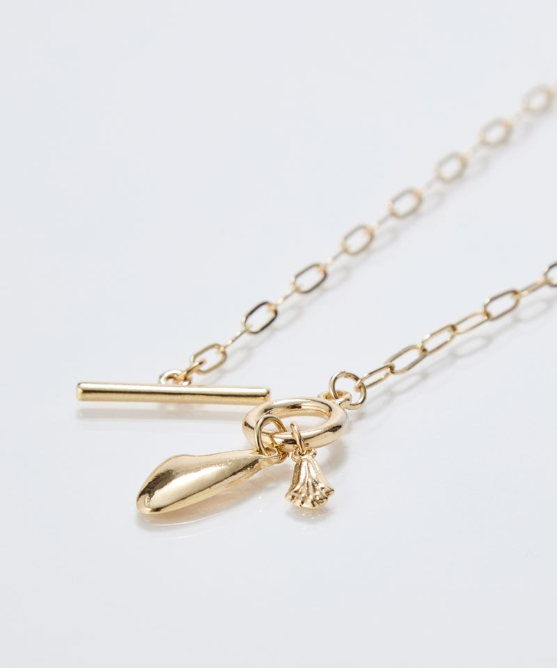 ハートプレートチョーカーネックレス/40cm