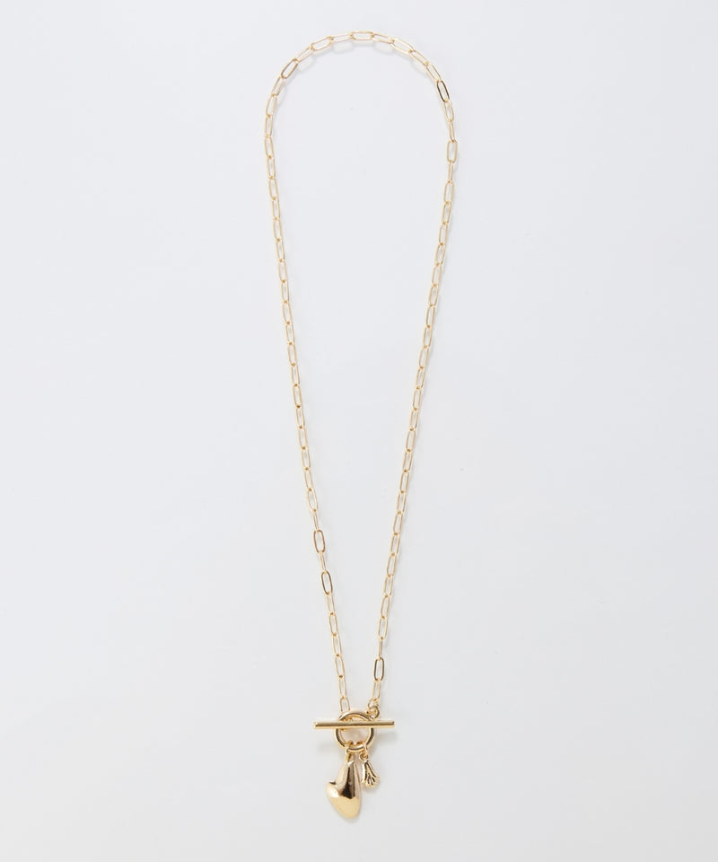 ハートプレートチョーカーネックレス/40cm