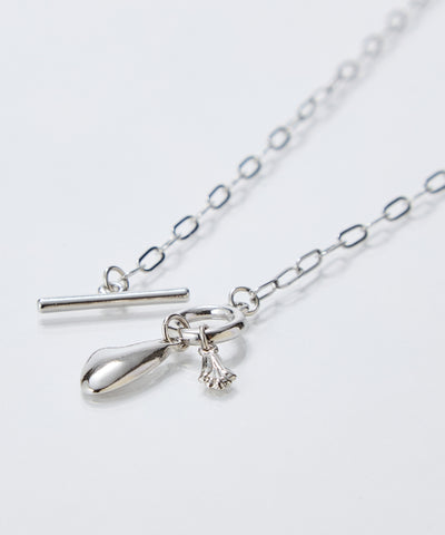 ハートプレートチョーカーネックレス/40cm